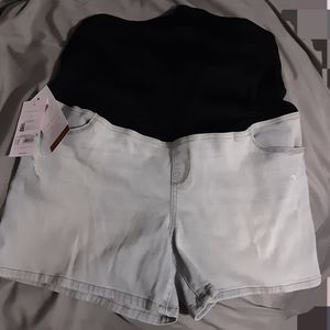 Maternity Jean Shorts
